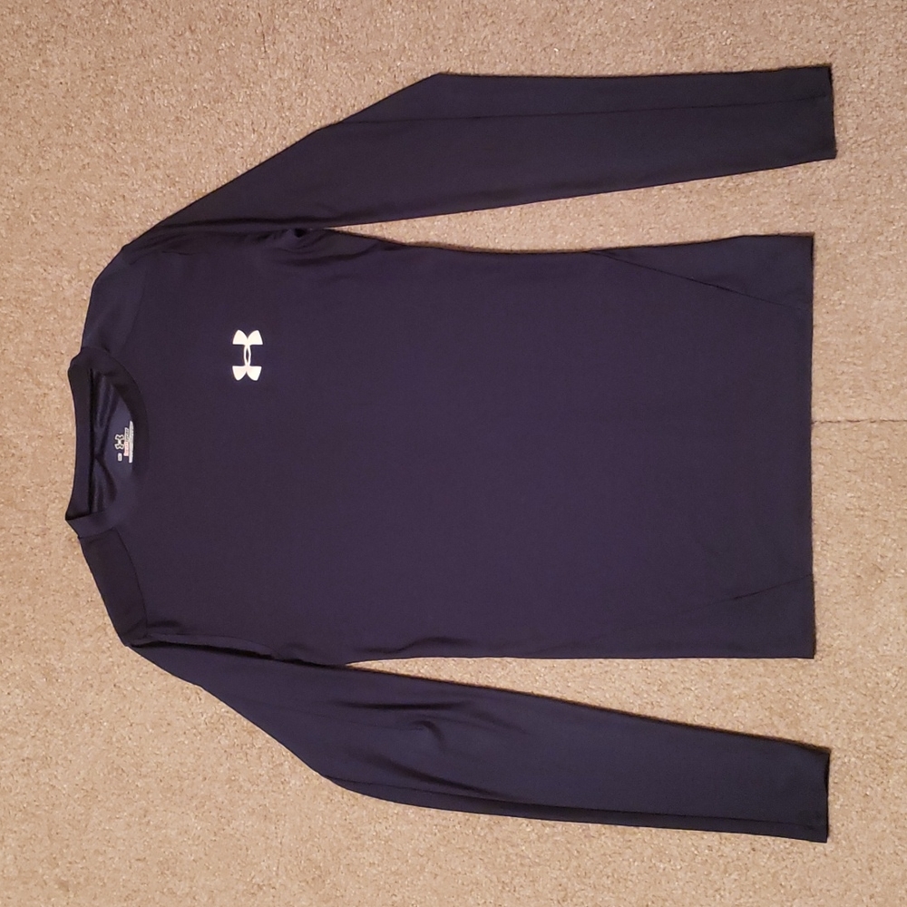 Under Armour Boy's Navy Long Sleeve Shirt